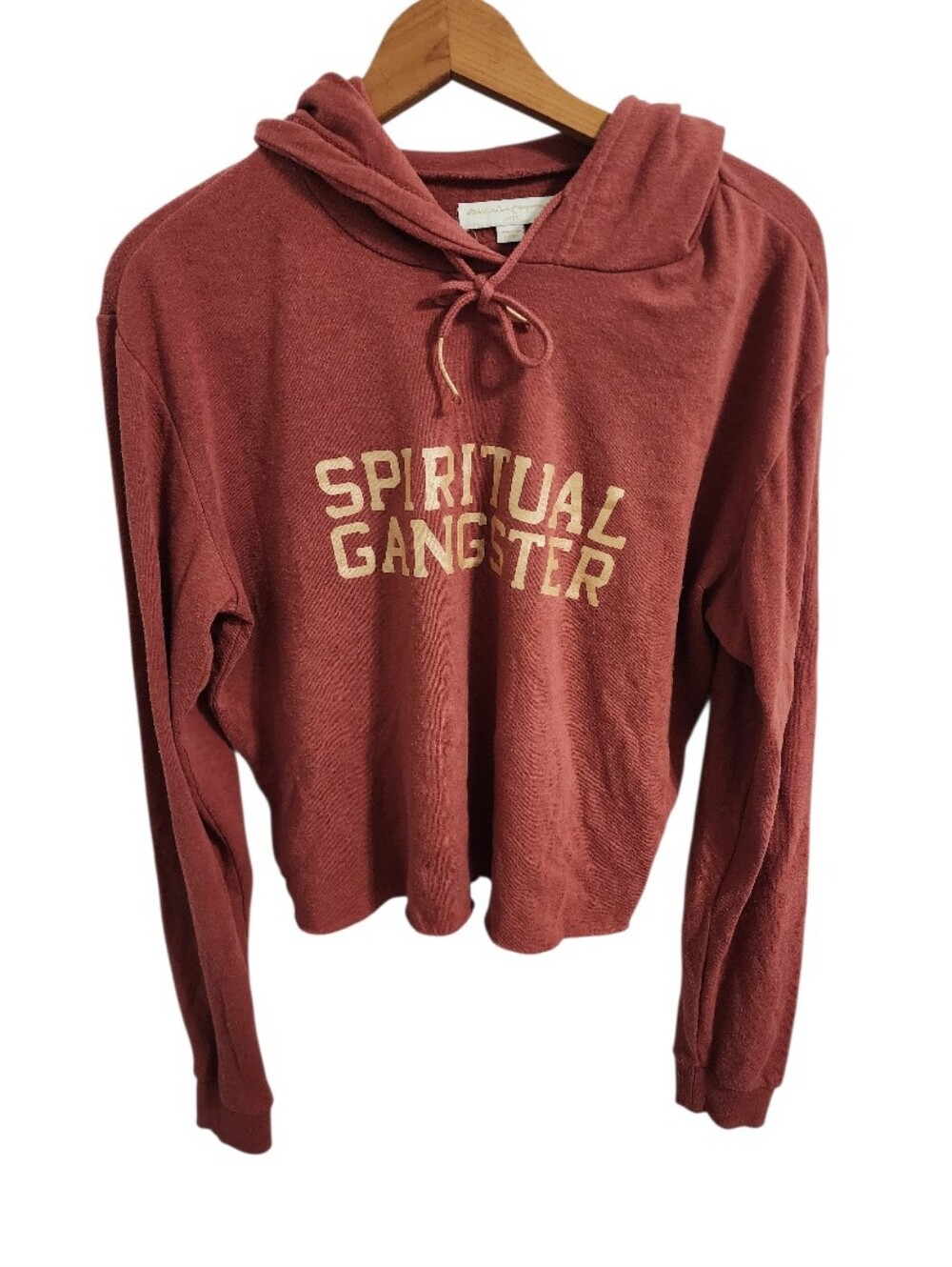 Spiritual Gangster Cropped Hoodie